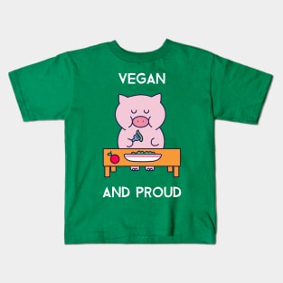 Vegan And Proud Kids T-Shirt